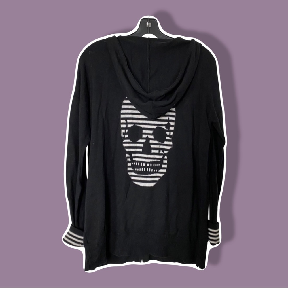 Skull Cashmere zip up hoodie